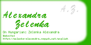 alexandra zelenka business card